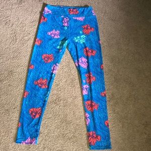 LulaRoe floral leggings, One size